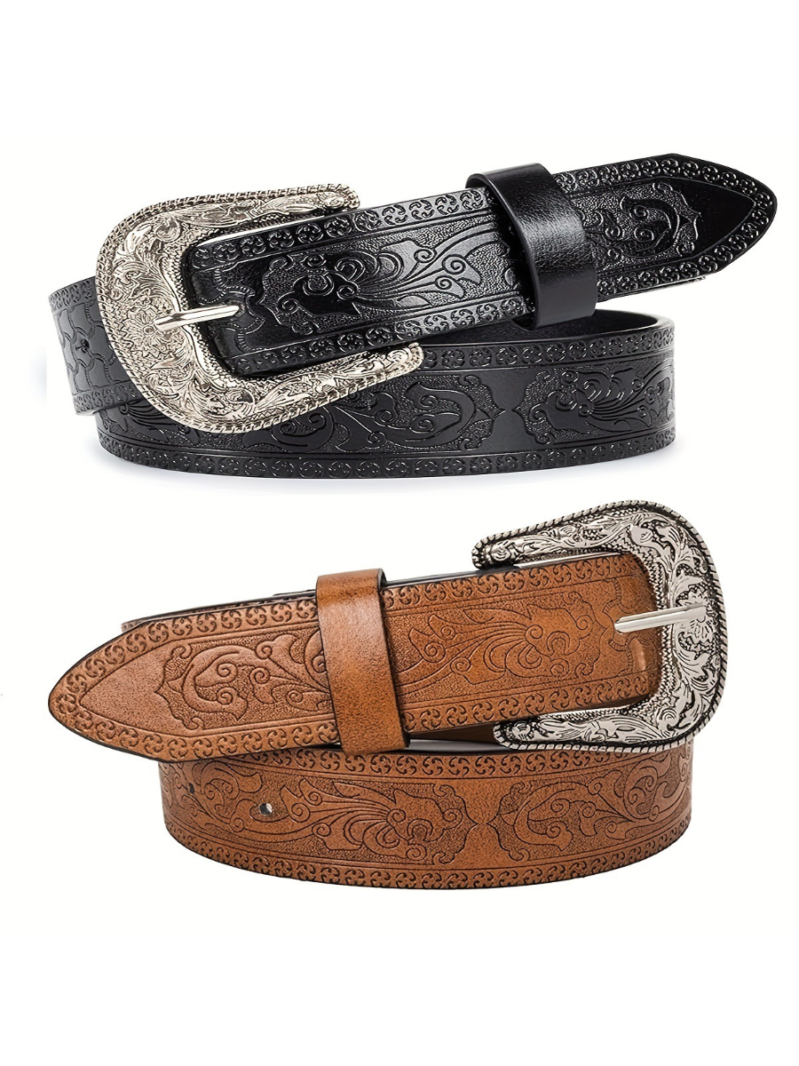 Curea Vintage din Denim pentru Femei - Stil Western MDA0136H3Y