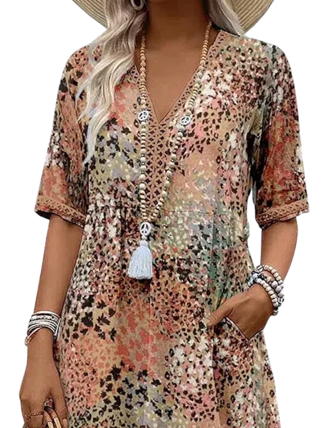 Serena - Rochie midi vibrantă