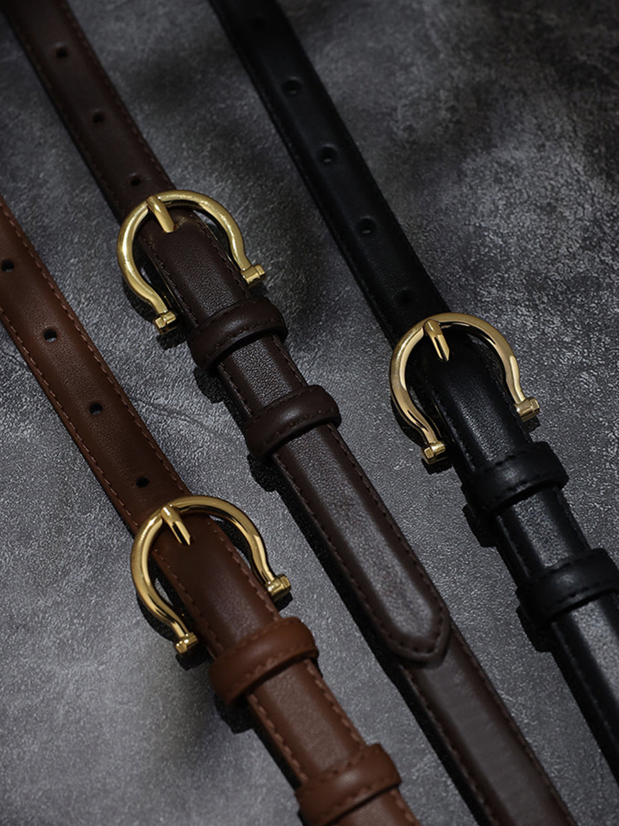 Curea Vintage pentru Femei, Elegantă, din Piele Ecologică cu Cataramă în Formă de Băta - MDA0688H2I