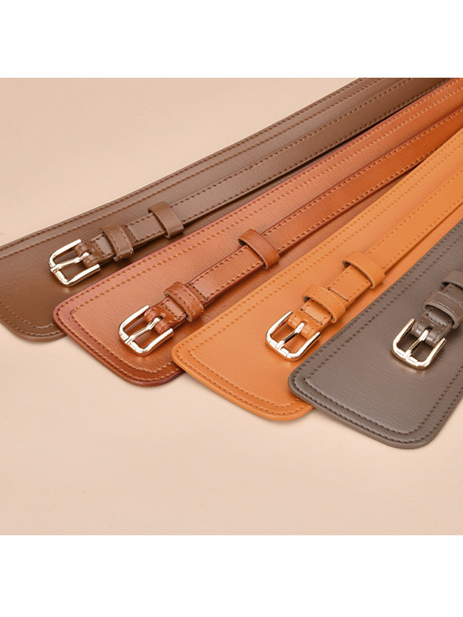 Centură Largă pentru Femei din Piele Ecologică cu Design Harness - MDA0168H9Y