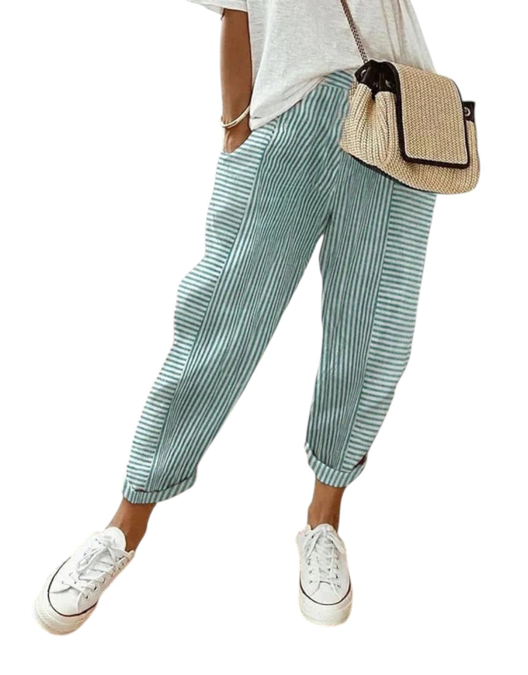 Lumina - Pantaloni eleganți cu dungi