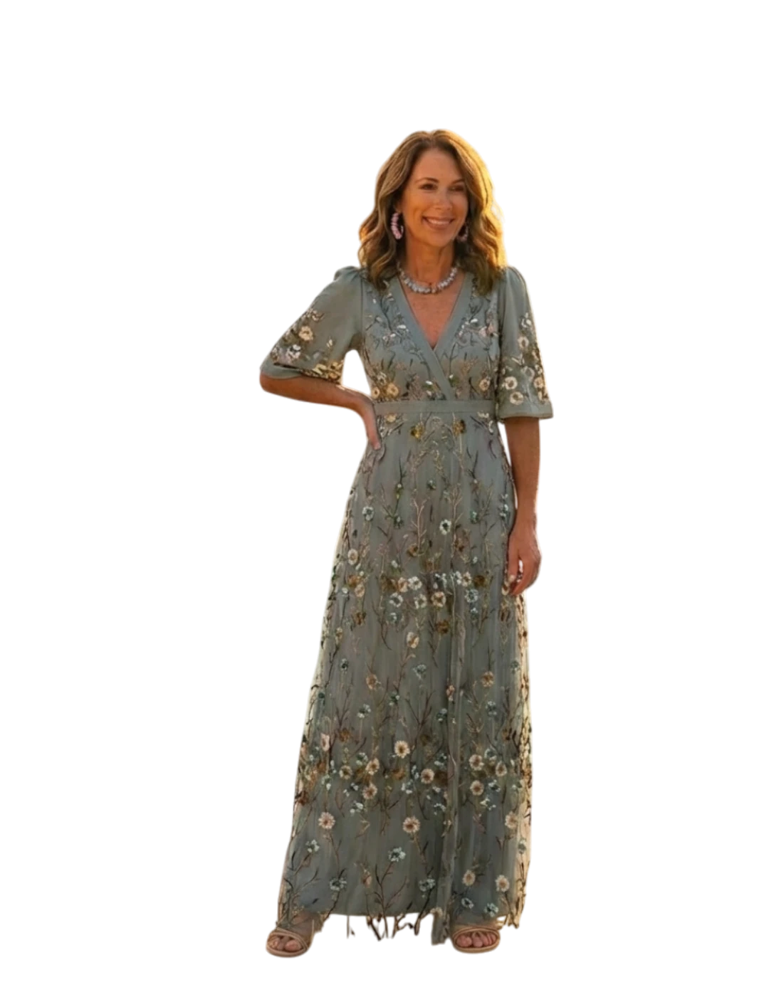 Seraphina - Rochie maxi florală de vară