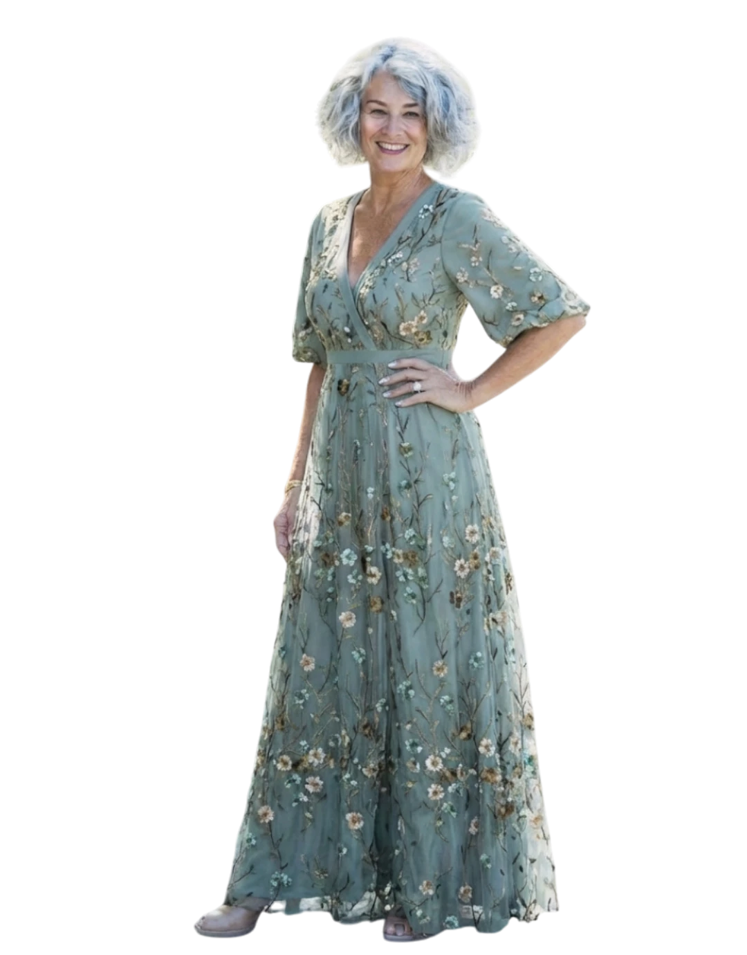 Seraphina - Rochie maxi florală de vară