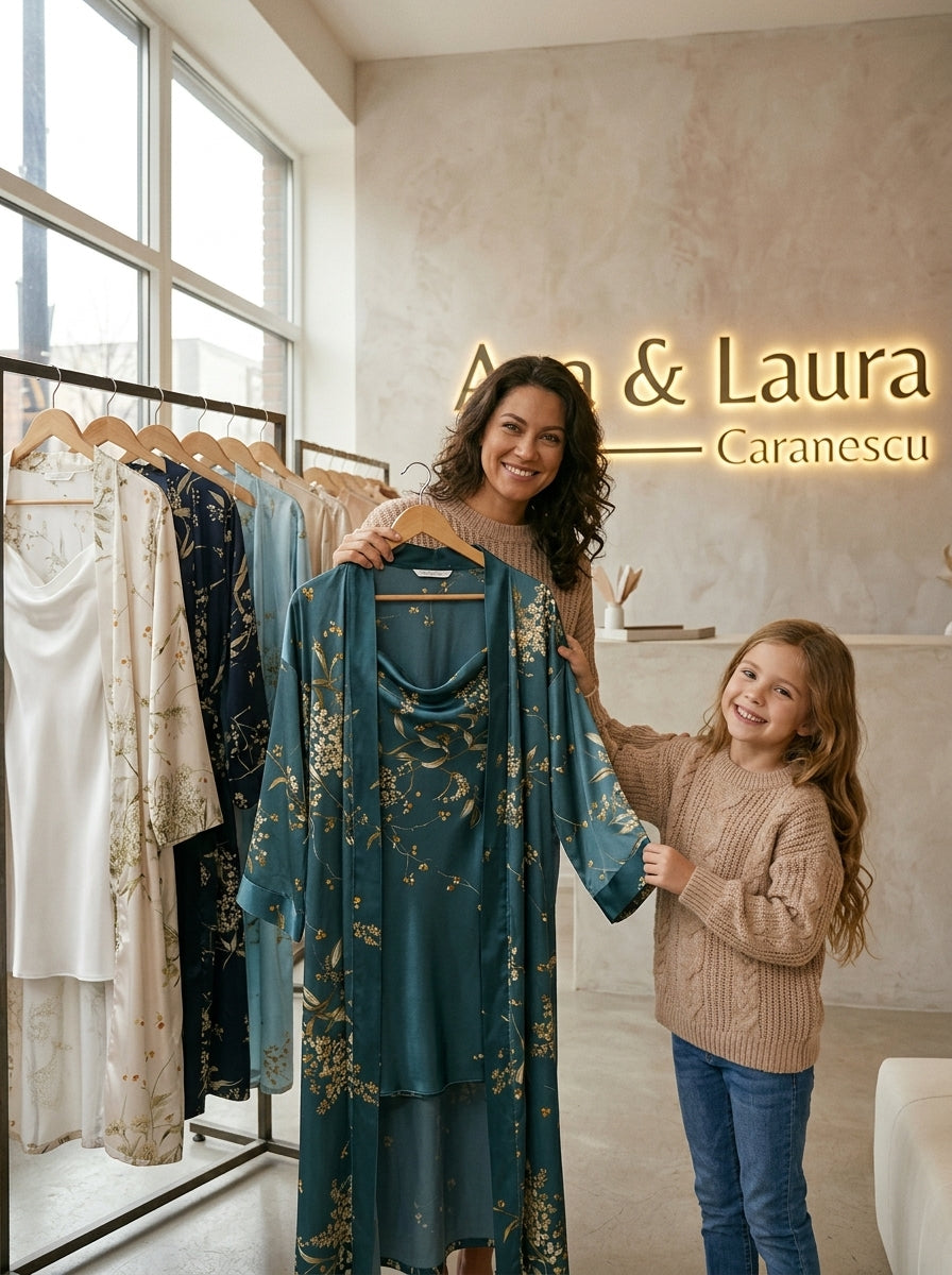 Set Cămașă de Noapte & Halat