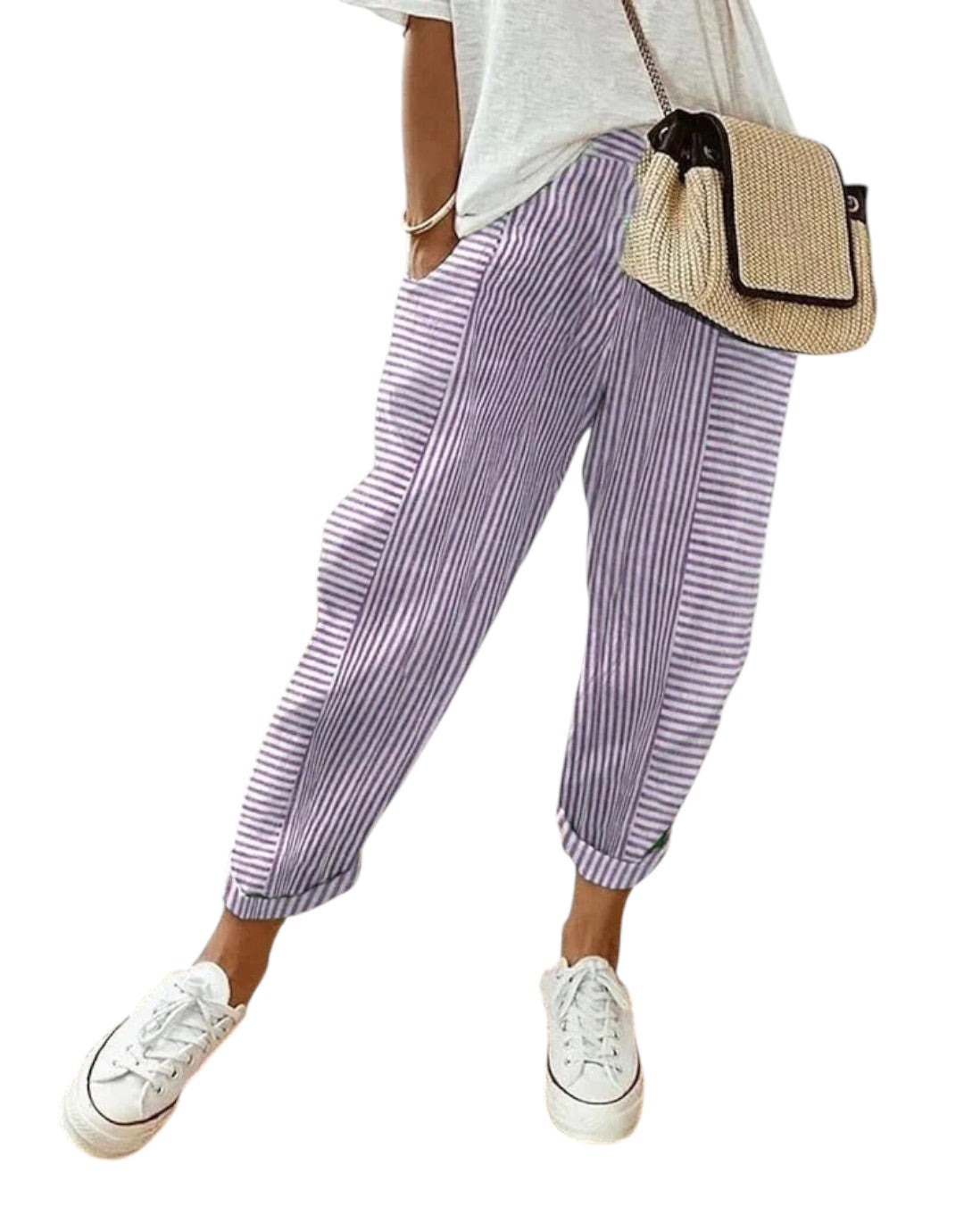 Lumina - Pantaloni eleganți cu dungi